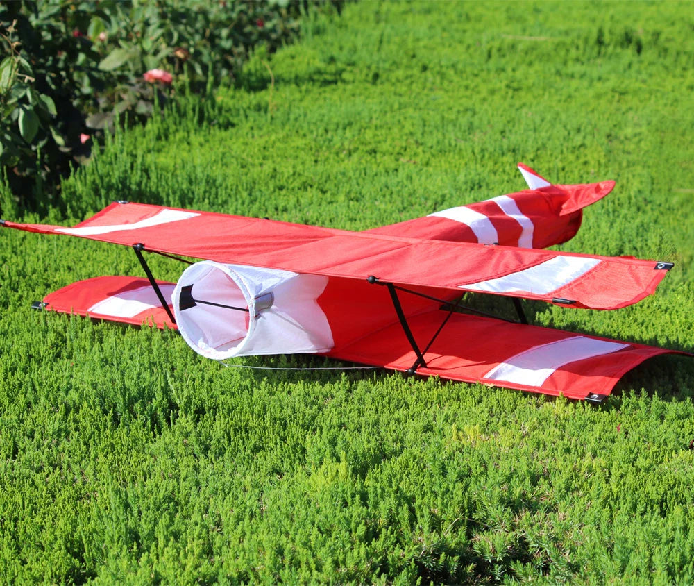 Premium 3D Red Plane Kite — Easy-to-Fly Single-Line with Handle & String, Perfect for Beach Sports (Factory Outlet)