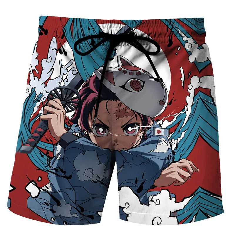 Ghost Blade 3D-Printed Beach Pants - Trendsetting Style with Ultra-Soft, Advanced Fabrics