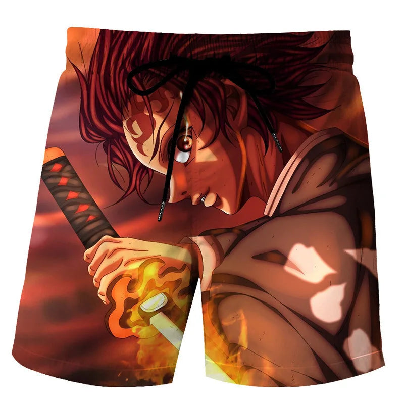 Ghost Blade 3D-Printed Beach Pants - Trendsetting Style with Ultra-Soft, Advanced Fabrics