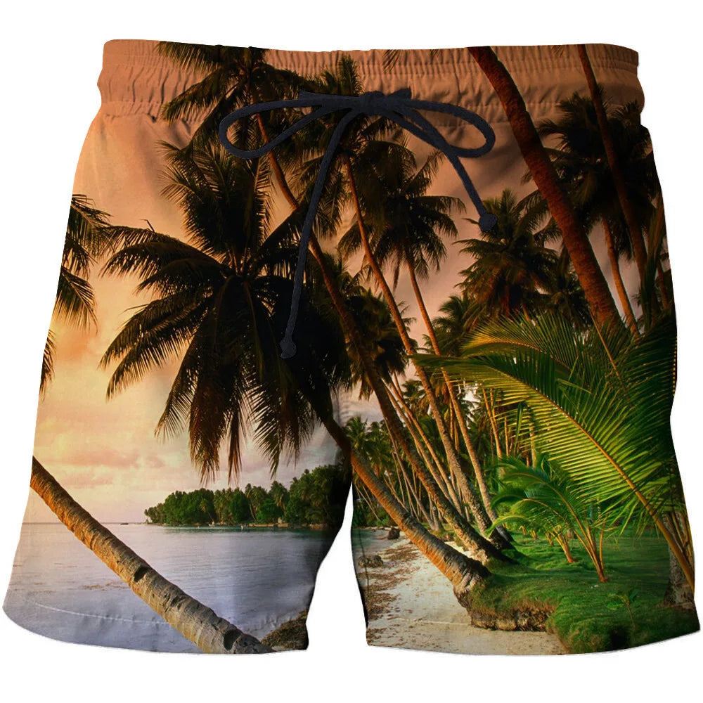 3D Landscape Print Beach Pants: Fashion-Forward Comfort with Soft, Advanced Fabrics