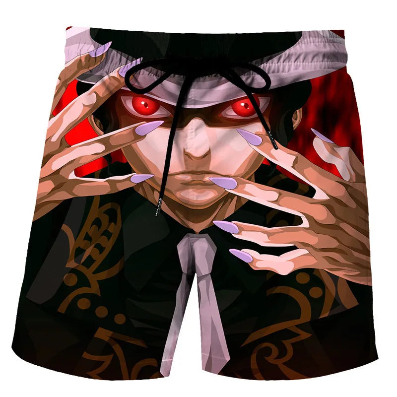 Ghost Blade 3D-Printed Beach Pants - Trendsetting Style with Ultra-Soft, Advanced Fabrics