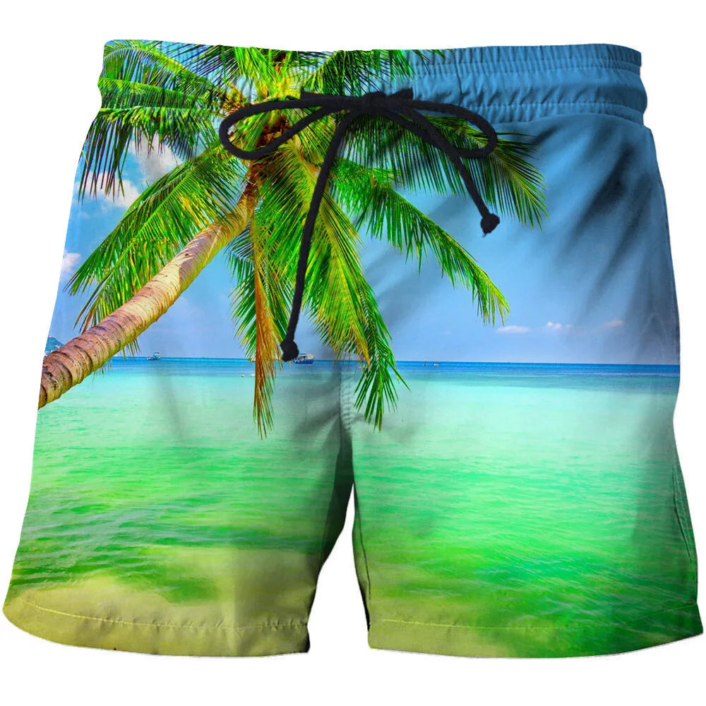 3D Landscape Print Beach Pants: Fashion-Forward Comfort with Soft, Advanced Fabrics
