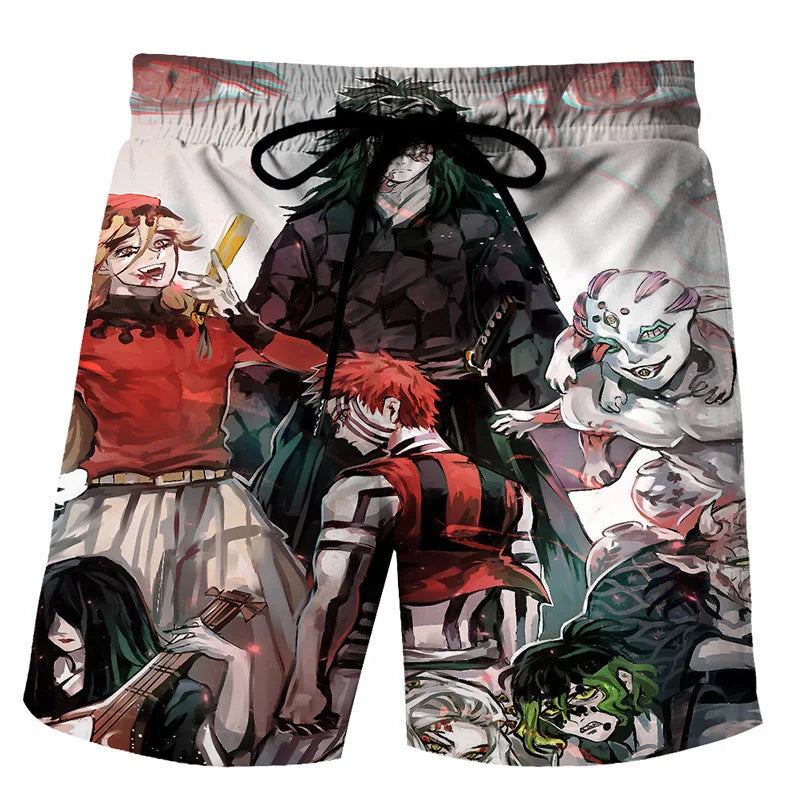 Ghost Blade 3D-Printed Beach Pants - Trendsetting Style with Ultra-Soft, Advanced Fabrics