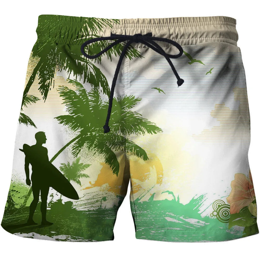 3D Landscape Print Beach Pants: Fashion-Forward Comfort with Soft, Advanced Fabrics