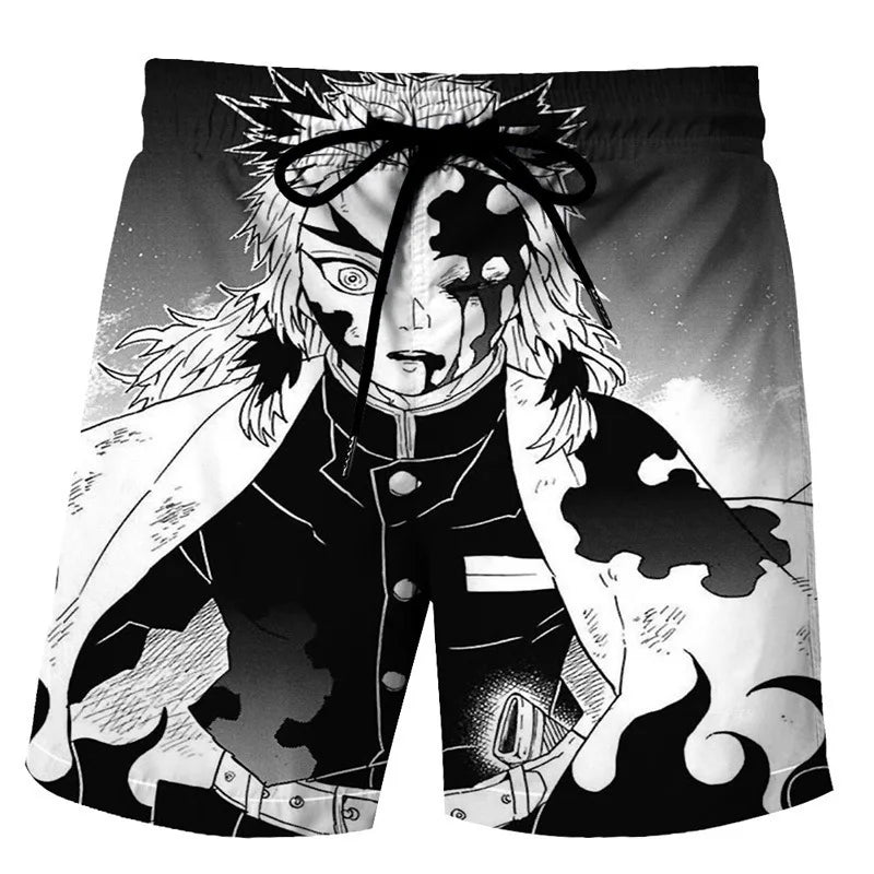 Ghost Blade 3D-Printed Beach Pants - Trendsetting Style with Ultra-Soft, Advanced Fabrics