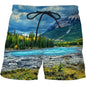 3D Landscape Print Beach Pants: Fashion-Forward Comfort with Soft, Advanced Fabrics