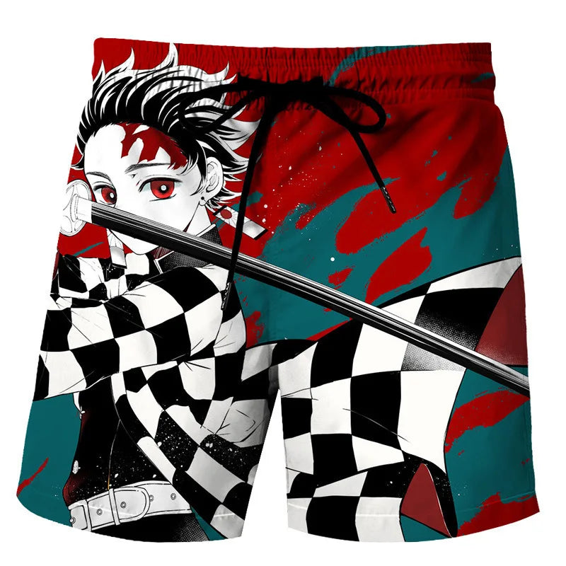 Ghost Blade 3D-Printed Beach Pants - Trendsetting Style with Ultra-Soft, Advanced Fabrics