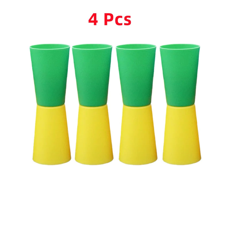 Outdoor Multi-Player Sports Kit for Kids: Flip Cup, Shuttle Run & Agility Cones for Fun Team Games and Body Coordination
