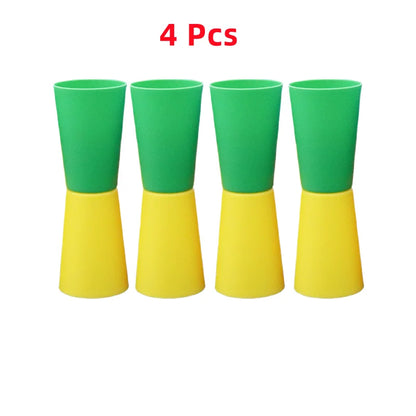 Outdoor Multi-Player Sports Kit for Kids: Flip Cup, Shuttle Run & Agility Cones for Fun Team Games and Body Coordination