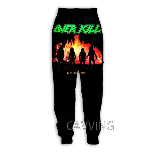 New Skull Band Y2K Men’s Sweatpants – 3D Skull Print, Casual Sports Joggers, Straight-Leg Tracksuit Trousers