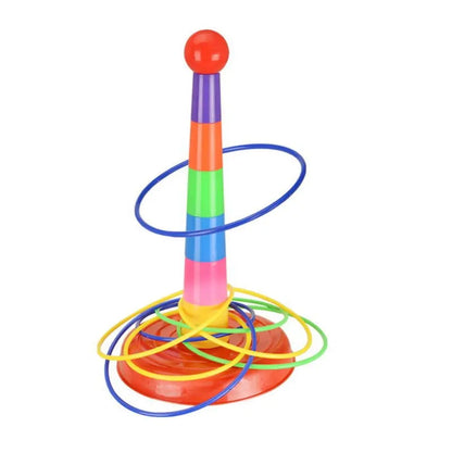 Kids Outdoor Fun Circle Ferrule Stacking & Toss Game — Parent-Child Interactive Ferrule Throwing Toy