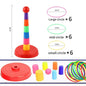 Kids Outdoor Fun Circle Ferrule Stacking & Toss Game — Parent-Child Interactive Ferrule Throwing Toy