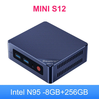 Beelink Mini S12 Pro Mini PC — Windows 11, Intel N100, 16GB RAM, 500GB SSD, 1Gbps LAN, Compact Gaming PC (S12 Pro vs J4125 GK Mini T8 Pro)
