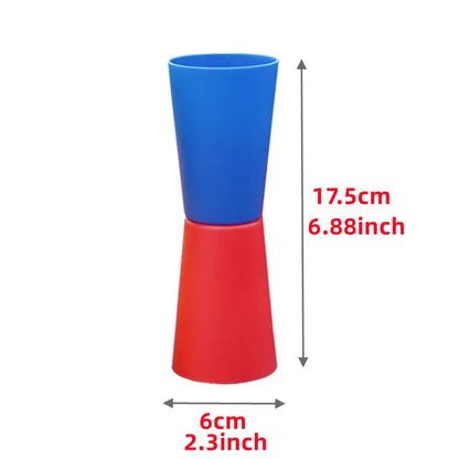 Outdoor Multi-Player Sports Kit for Kids: Flip Cup, Shuttle Run & Agility Cones for Fun Team Games and Body Coordination
