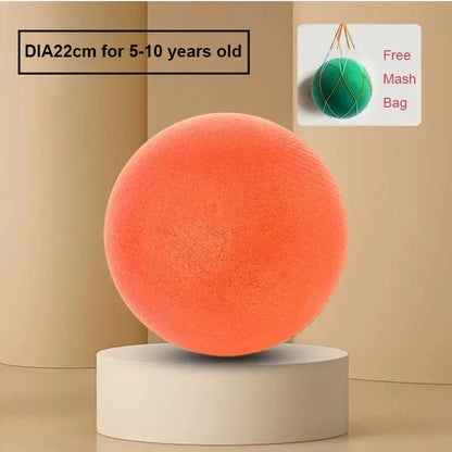 24cm Size 7 Silent Foam Basketball - Full Foam Bouncing Ball Toy for Indoor Play, Kids & Adults, Great Christmas Gift