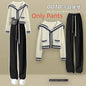 2024 New Spring Knit Set for Women - Preppy Sailor Collar Cardigan with Elastic Wide-Leg Pants, Long-Sleeve Korean Tracksuit