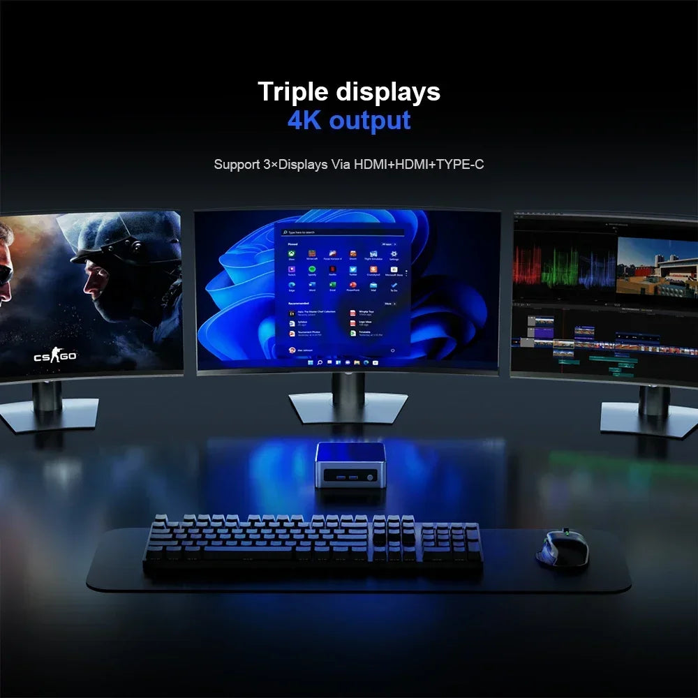 Chatreey AN2 Pro Mini PC - Ryzen 5 5625U, 6-Core Gaming PC with NVMe SSD, WiFi 6, HDMI, Windows 11 Pro