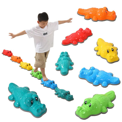 Crocodile Balance Stone - Montessori Toy for Children, Sensory Integration & Outdoor Play, Social Skills Development