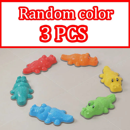 Crocodile Balance Stone - Montessori Toy for Children, Sensory Integration & Outdoor Play, Social Skills Development