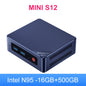 Beelink Mini S12 Pro Mini PC — Windows 11, Intel N100, 16GB RAM, 500GB SSD, 1Gbps LAN, Compact Gaming PC (S12 Pro vs J4125 GK Mini T8 Pro)