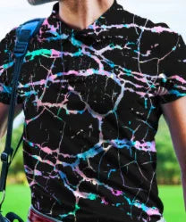 British Spring/Summer Men's Golf Polo Shirt - 3D Digital Print Cotton, Premium Short-Sleeve Lapel Polo, Sizes S-5XL