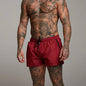 New Men's Quick-Dry Athletic Swim Trunks - Ultra-Short Length with Zipper Pockets, 4 Color Options