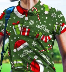 British Spring/Summer Men's Golf Polo Shirt - 3D Digital Print Cotton, Premium Short-Sleeve Lapel Polo, Sizes S-5XL