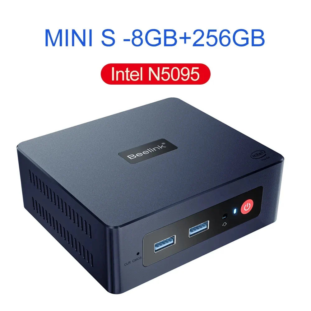 Beelink Mini S12 Pro Mini PC — Windows 11, Intel N100, 16GB RAM, 500GB SSD, 1Gbps LAN, Compact Gaming PC (S12 Pro vs J4125 GK Mini T8 Pro)