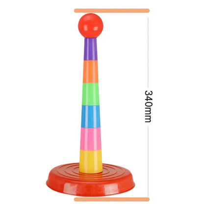Kids Outdoor Fun Circle Ferrule Stacking & Toss Game — Parent-Child Interactive Ferrule Throwing Toy