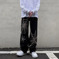 Y2K Streetwear Anime Sweatpants for Men - Oversized Wide-Leg Baggy Techwear Trousers (New 2023)