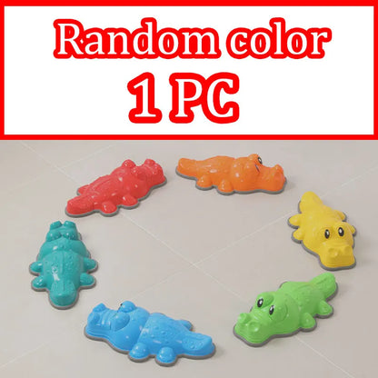 Crocodile Balance Stone - Montessori Toy for Children, Sensory Integration & Outdoor Play, Social Skills Development