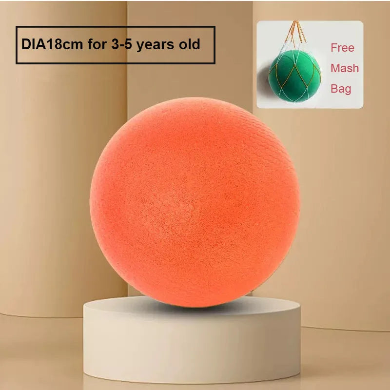 24cm Size 7 Silent Foam Basketball - Full Foam Bouncing Ball Toy for Indoor Play, Kids & Adults, Great Christmas Gift