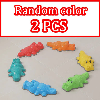 Crocodile Balance Stone - Montessori Toy for Children, Sensory Integration & Outdoor Play, Social Skills Development
