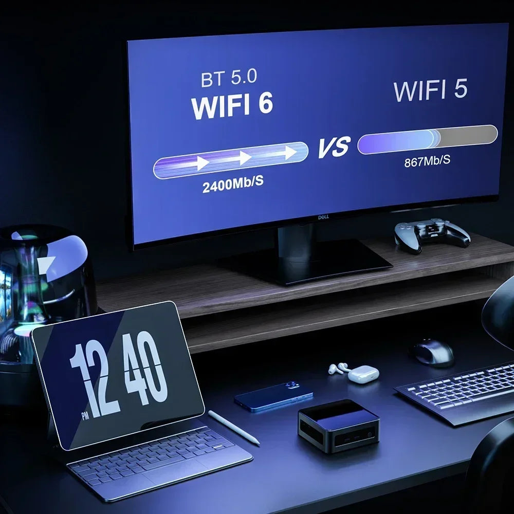 Chatreey AN2 Pro Mini PC - Ryzen 5 5625U, 6-Core Gaming PC with NVMe SSD, WiFi 6, HDMI, Windows 11 Pro