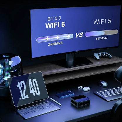 Chatreey AN2 Pro Mini PC - Ryzen 5 5625U, 6-Core Gaming PC with NVMe SSD, WiFi 6, HDMI, Windows 11 Pro