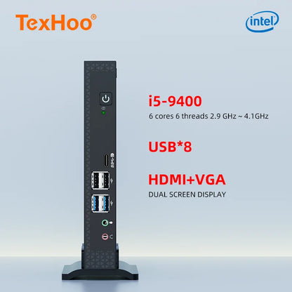 TexHoo Mini PC ITX – Intel Core i3/i5/i7, Windows 10 Pro, Thin Client, Industry COM, Bluetooth & WiFi, Brand New