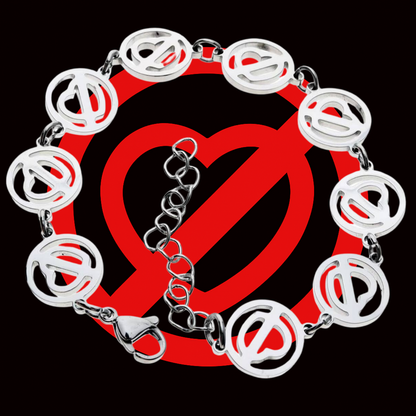 NO TE ENAMORES BRACELET - 14K WHITE GOLD WITH LIFETIME WARRANTY