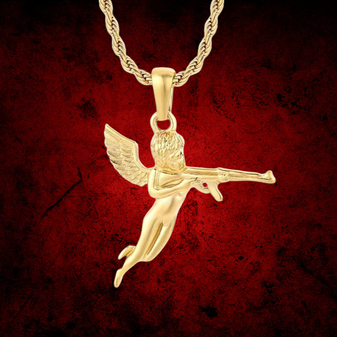 Angelito De Mi Guardia — Waterproof + Lifetime Guarantee + 14K Gold Plating