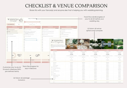 All-in-One Wedding Planner Spreadsheet for Effortless, Stress-Free Planning
